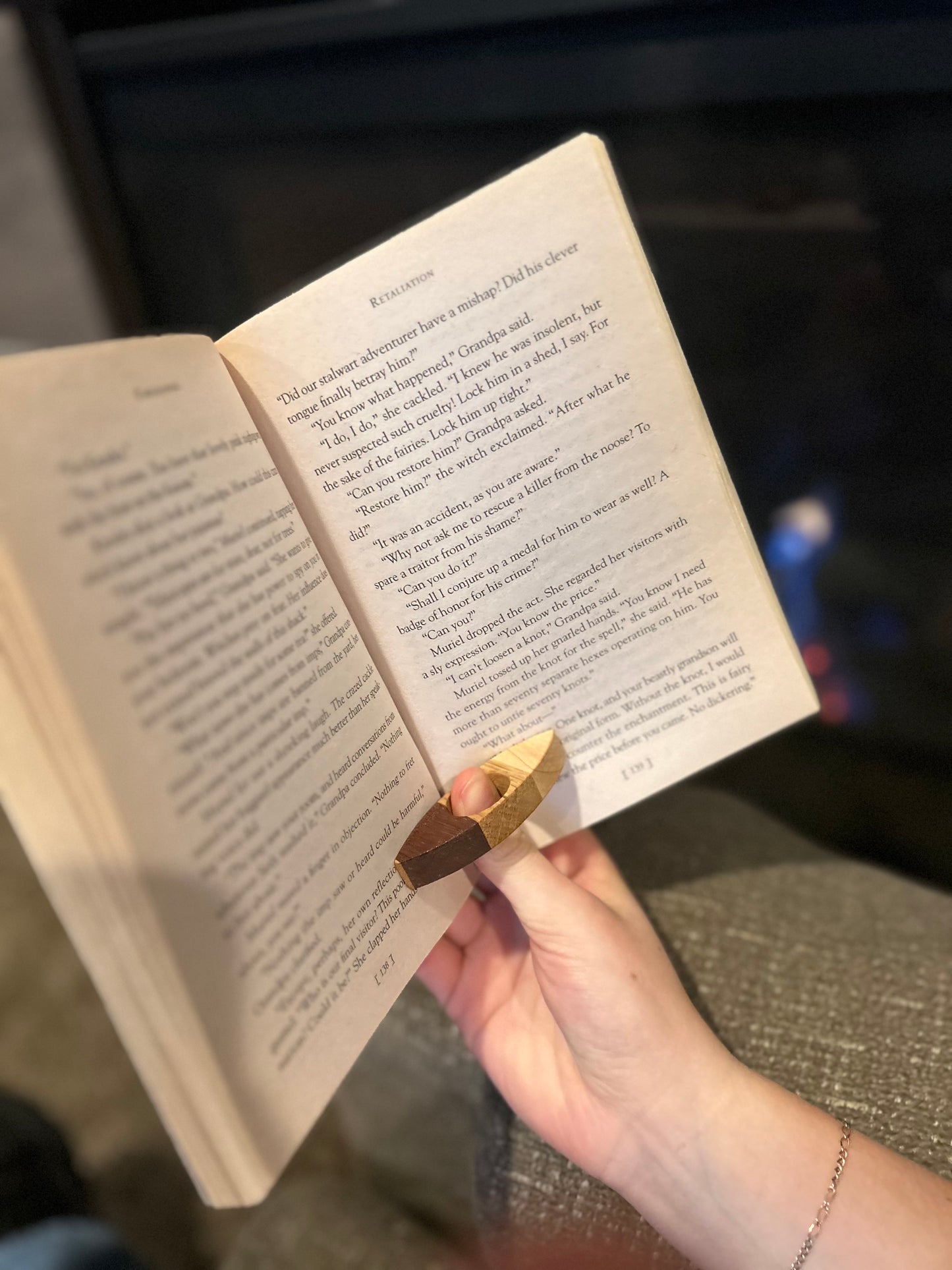 Wooden Book Page Holder