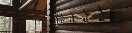 Handcrafted Epoxy River Coat Hanger – Custom Wood & Epoxy Design