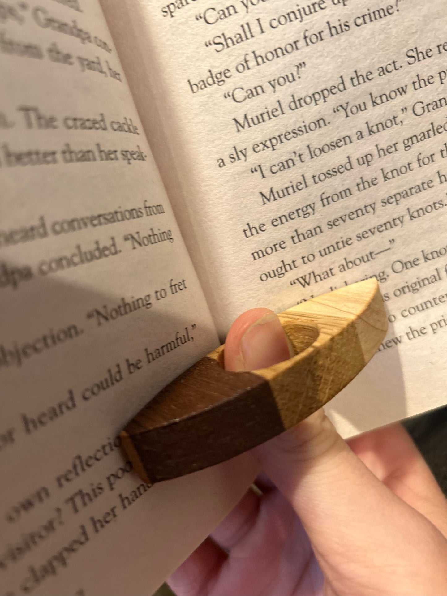 Wooden Book Page Holder